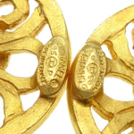 Chanel CC Round Earrings Metal - image 3