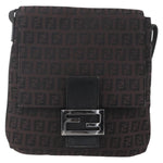 Fendi Vintage Flap Crossbody Bag Zucchino Canvas Small - image 18