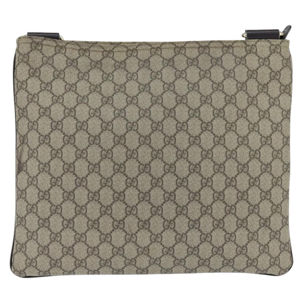 Gucci Zip Top Messenger Bag GG Coated Canvas Large
