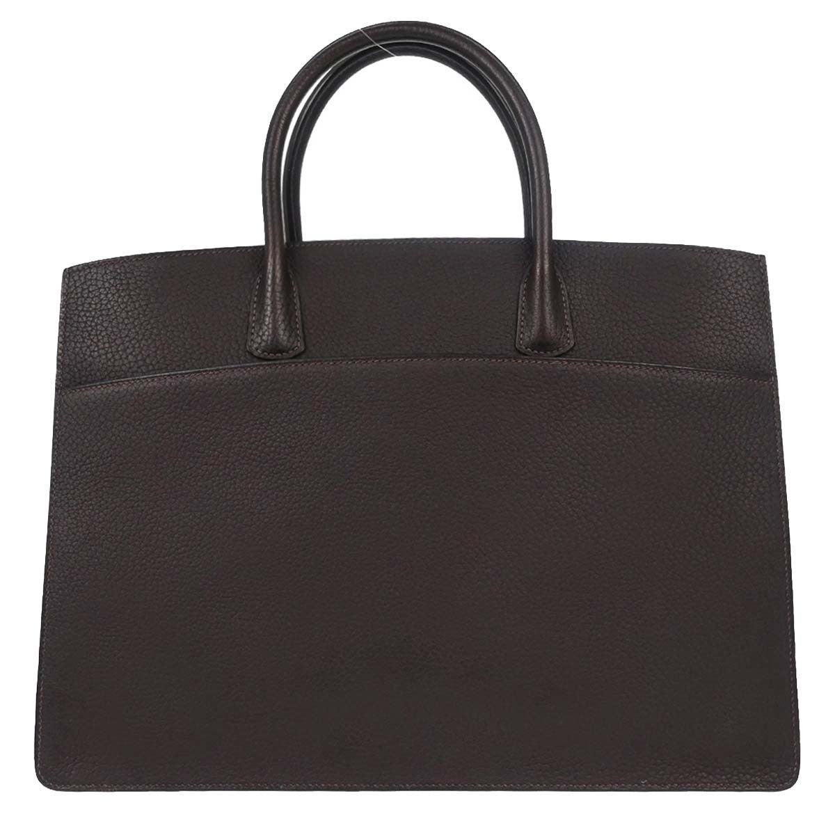 Hermes White Bus Bag Leather 39 - image 1