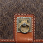Celine Vintage Macadam Shoulder Bag Canvas and Leather - image 12