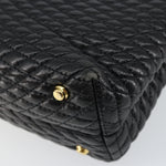 Bally Vintage Handbag Quilted Leather - image 11