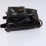 Gucci Vintage Bamboo Backpack Patent Mini - image 3