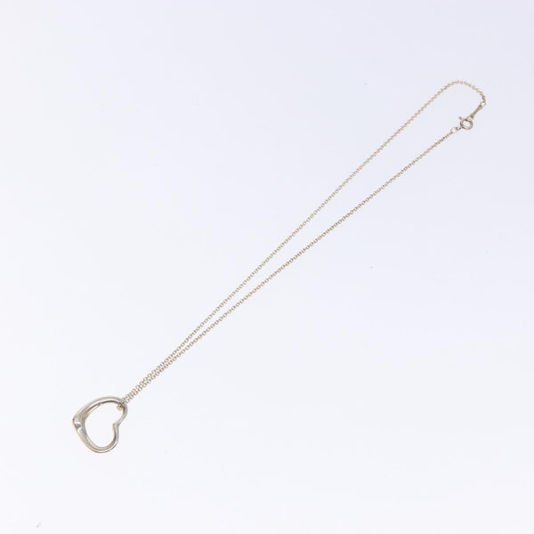 Tiffany & Co. Elsa Peretti Open Heart Pendant Necklace Sterling Silver 16mm
