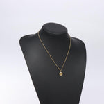 Christian Dior Vintage Logo Round Pendant Necklace Metal - image 10