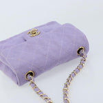 Chanel Square Classic Single Flap Bag Fabric - image 14