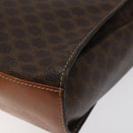 Celine Vintage Macadam Circle Logo Shoulder Bag Canvas and Leather - image 12