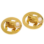 Chanel CC Round Earrings Metal - image 3