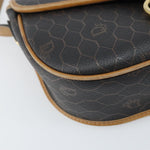 Christian Dior Vintage Honeycomb Shoulder Bag Canvas and Leather - image 9
