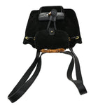Gucci Vintage Bamboo Backpack Suede Small - image 8