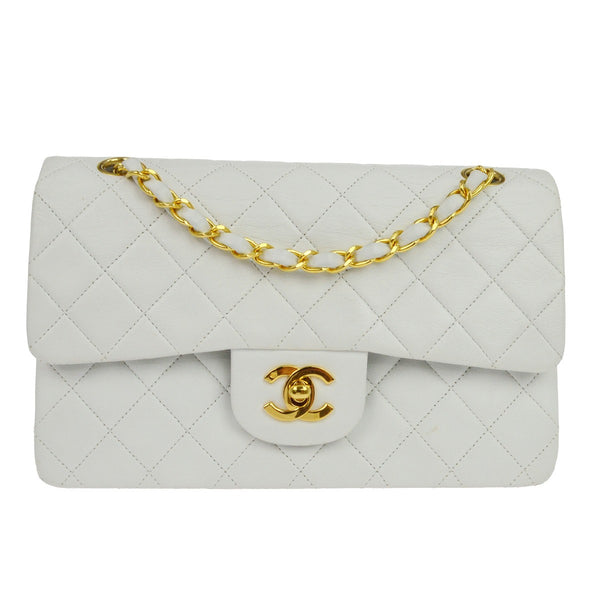 Chanel Vintage Classic Double Flap Bag Quilted Lambskin Medium - image 1