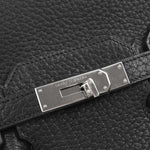 Hermes HAC Birkin Bag Black Fjord with Palladium Hardware 32 - image 11