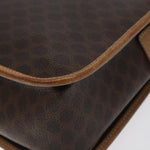 Celine Vintage Macadam Shoulder Bag Canvas and Leather - image 11