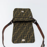 Fendi Flat Messenger Bag Zucca Canvas - image 16