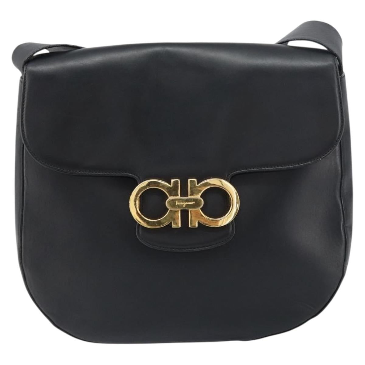 Salvatore Ferragamo Gancini Shoulder Bag Leather - image 1