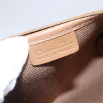 Christian Dior Vintage Honeycomb Zip Pouch Canvas and Leather - image 6