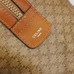 Celine Vintage Macadam Handbag Canvas and Leather - image 6