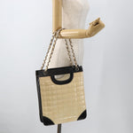 Chanel Chocolate Bar Shopping Tote Quilted Patent Large - image 14