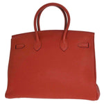 Hermes Birkin Handbag Red Togo with Palladium Hardware 35 - image 2
