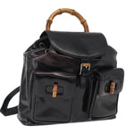 Gucci Vintage Bamboo Backpack Leather - image 19