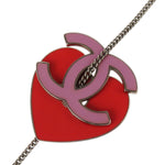 Chanel CC Heart Pendant Metal - image 3