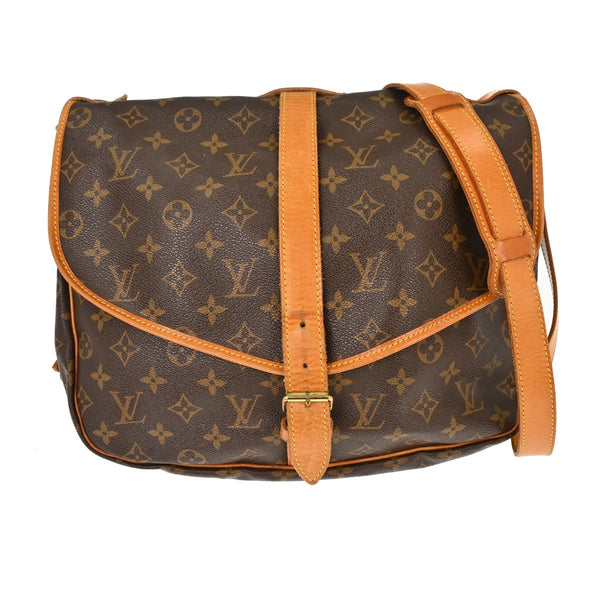 Louis Vuitton Saumur Handbag Monogram Canvas 35 - image 1
