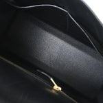 Hermes Kelly Handbag Black Box Calf with Gold Hardware 28 - image 3