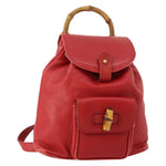 Gucci Vintage Bamboo Backpack Leather Mini - image 14