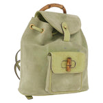 Gucci Gucci bamboo backpack daim mini - image 14