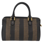Fendi Vintage Pequin Convertible Boston Bag Coated Canvas Small - image 2