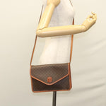 Celine Vintage Macadam Shoulder Bag Canvas and Leather - image 14