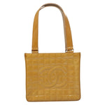 Chanel Chocolate Bar CC Tote Quilted Patent Small - image 5