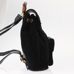 Gucci Vintage Bamboo Backpack Suede Mini - image 4