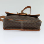 Celine Vintage Macadam Circle Logo Shoulder Bag Canvas and Leather - image 14