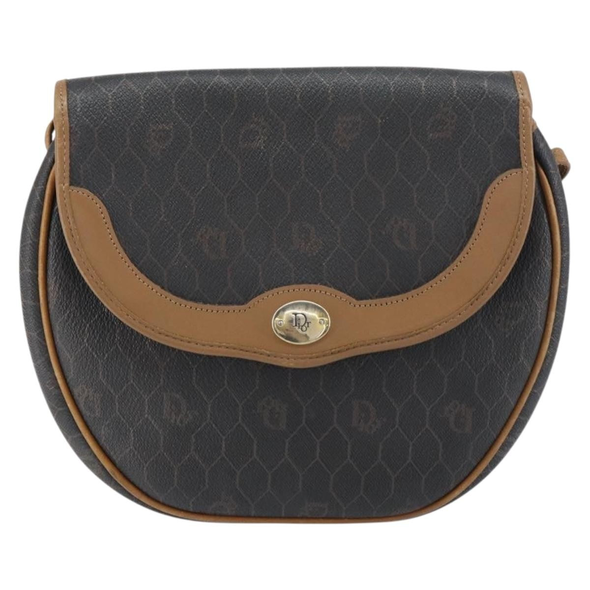Christian Dior Vintage Honeycomb Flap Crossbody Bag Coated Canvas - image 1
