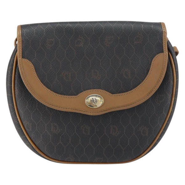 Christian Dior Vintage Honeycomb Flap Crossbody Bag Coated Canvas - image 1