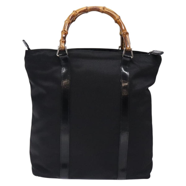 Gucci Vintage Bamboo Handle Tote Nylon
