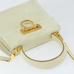 Salvatore Ferragamo Gancini Convertible Top Handle Bag Suede Mini - image 13