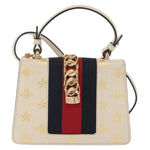 Gucci Sylvie Top Handle Bag Printed Leather Mini - image 2