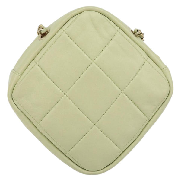 Chanel Diamond Chain Crossbody Bag Quilted Lambskin Small