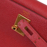 Hermes Kelly Handbag Red Togo with Gold Hardware 32 - image 20