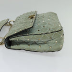 Valentino Garavani Rockstud Spike Flap Bag Quilted Suede Medium - image 3