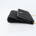Christian Dior Vintage Chain Flap Shoulder Bag Diorissimo Canvas Medium - image 3