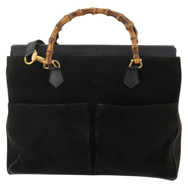 Gucci Vintage Diana Bamboo Top Handle Tote Ostrich Medium - image 1
