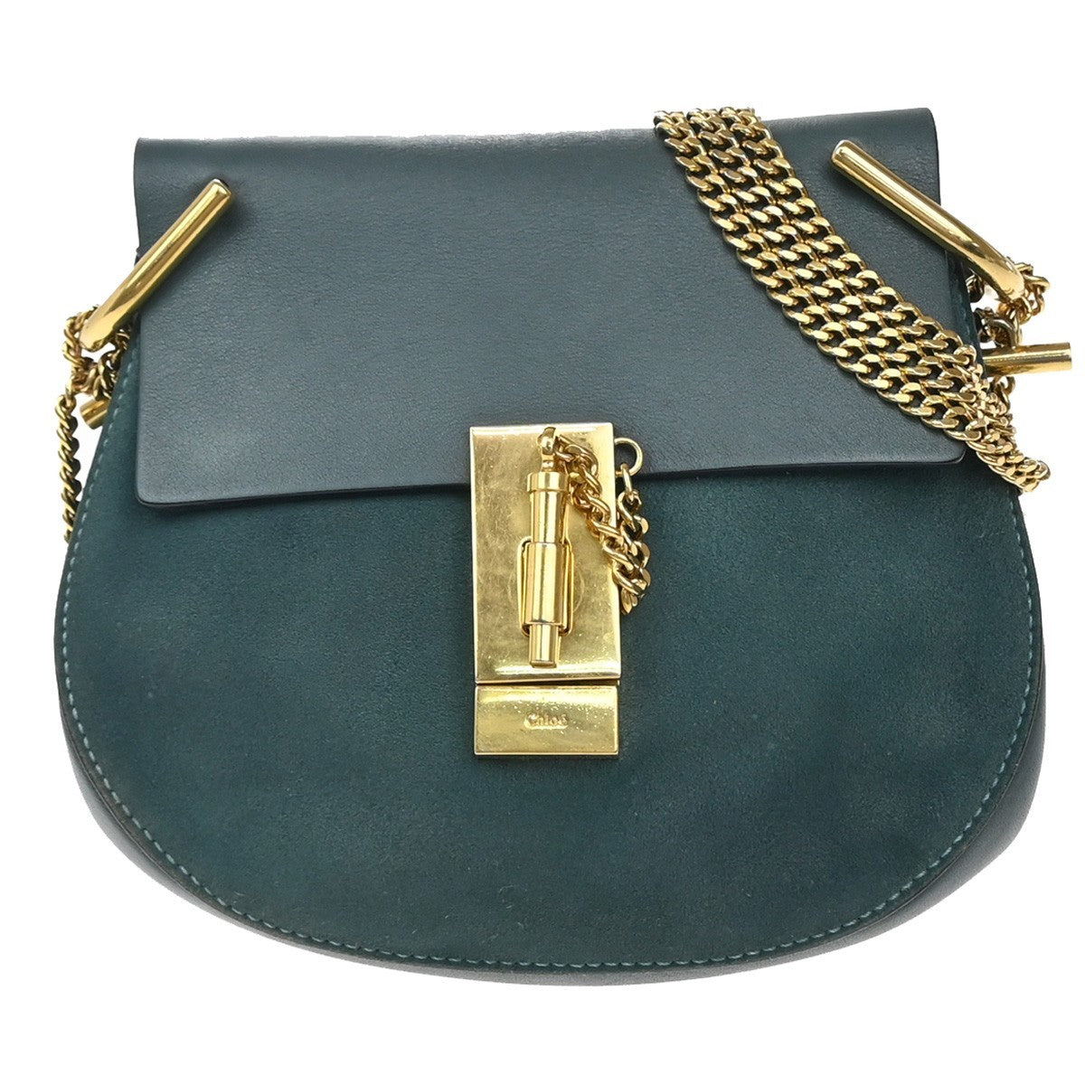 Chloe Drew Crossbody Bag Leather and Suede Small - image 1