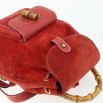 Gucci Gucci bamboo backpack daim mini - image 15