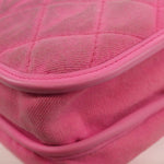 Chanel Flap Messenger Bag Quilted Denim Small - image 12