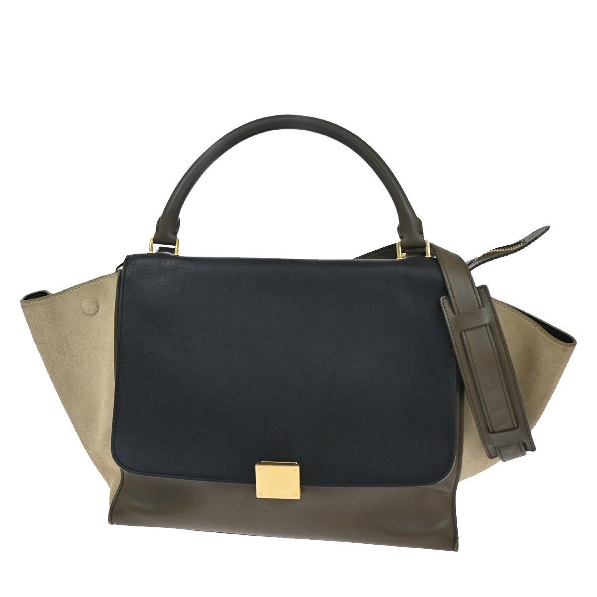 Celine Trapeze Bag Leather with Suede Medium - image 1