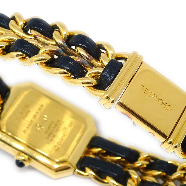 Chanel Premiere Rock Quartz Watch Plated Metal and Leather 20