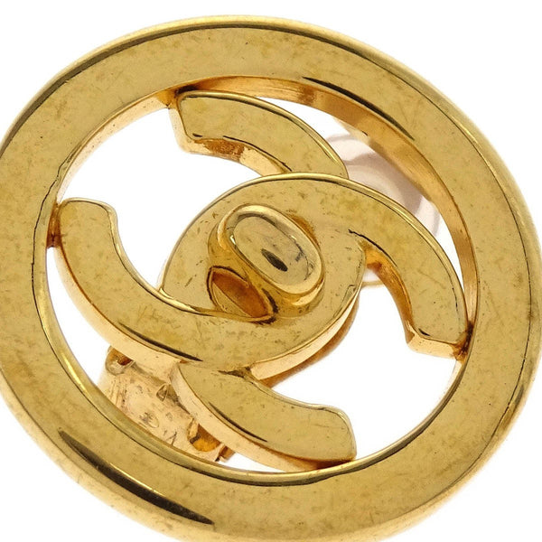 Chanel CC Round Earrings Metal